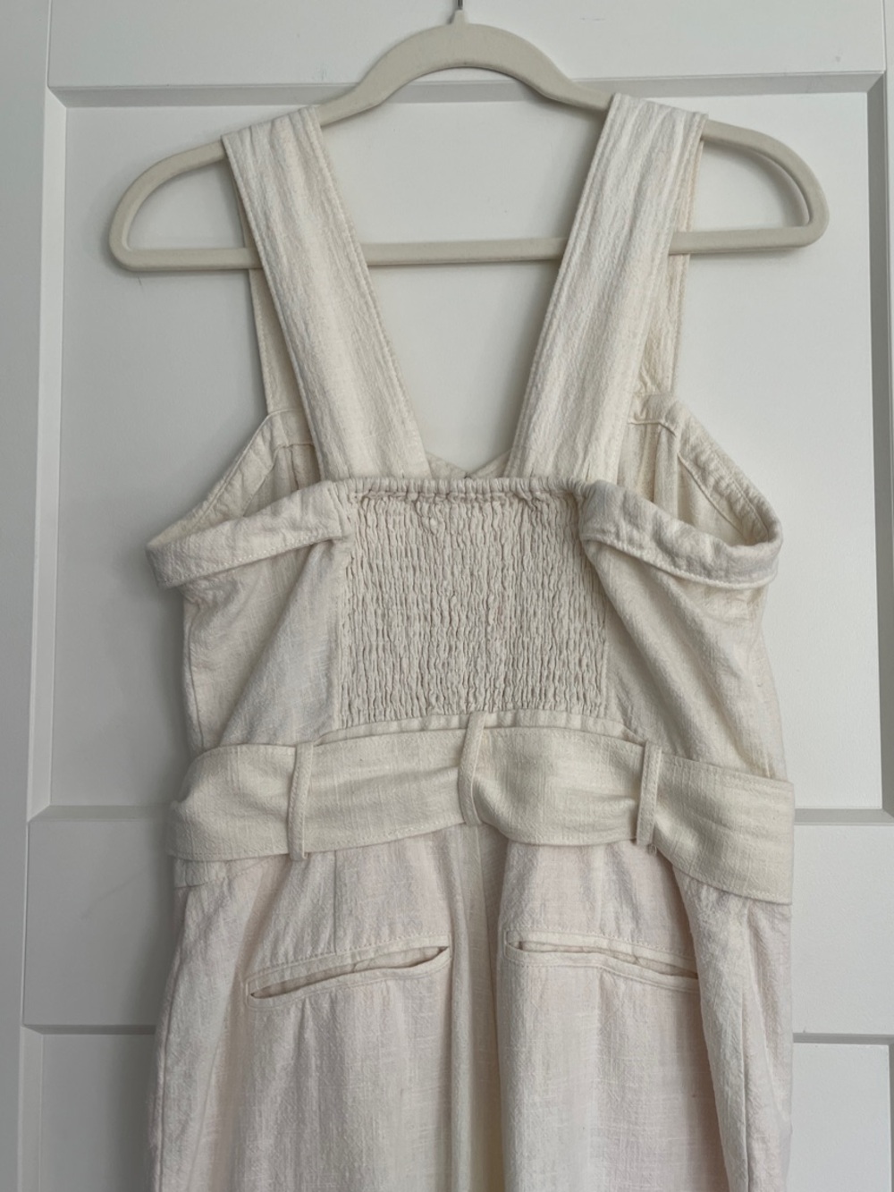 Anthropologie Cape Cod Cream Ivory Jumpsuit - Size 8 - EUC - Picture 8 of 10